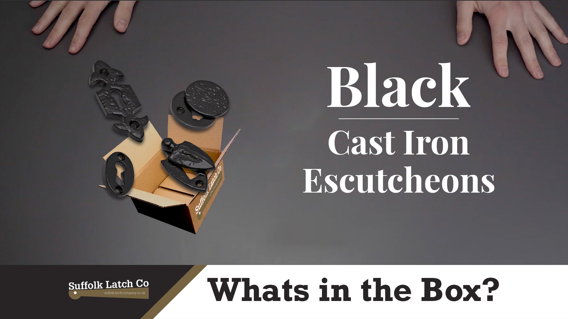 What's In The Box: Black Cast Iron Escutcheons