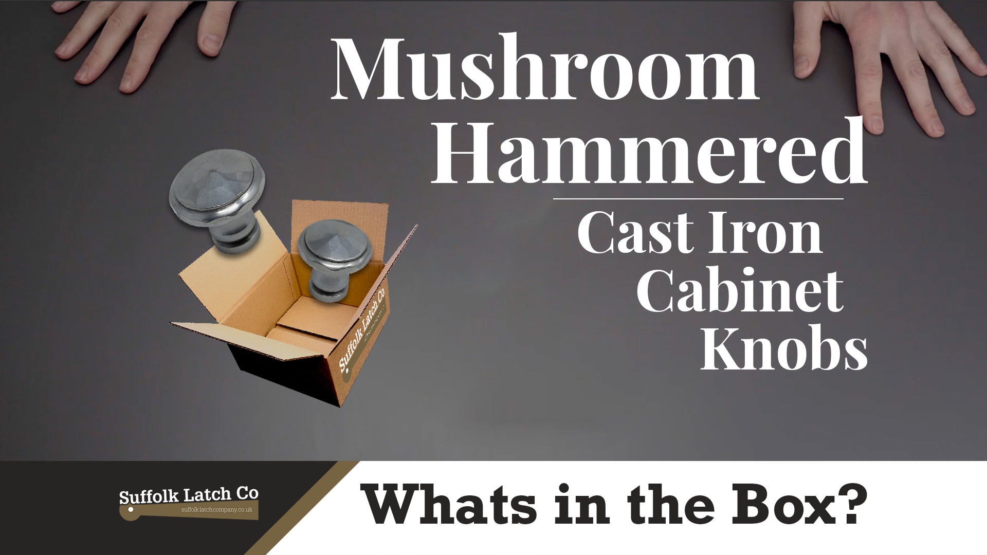 What's In The Box: Cast Iron Mushroom Hammered Cabinet Knobs