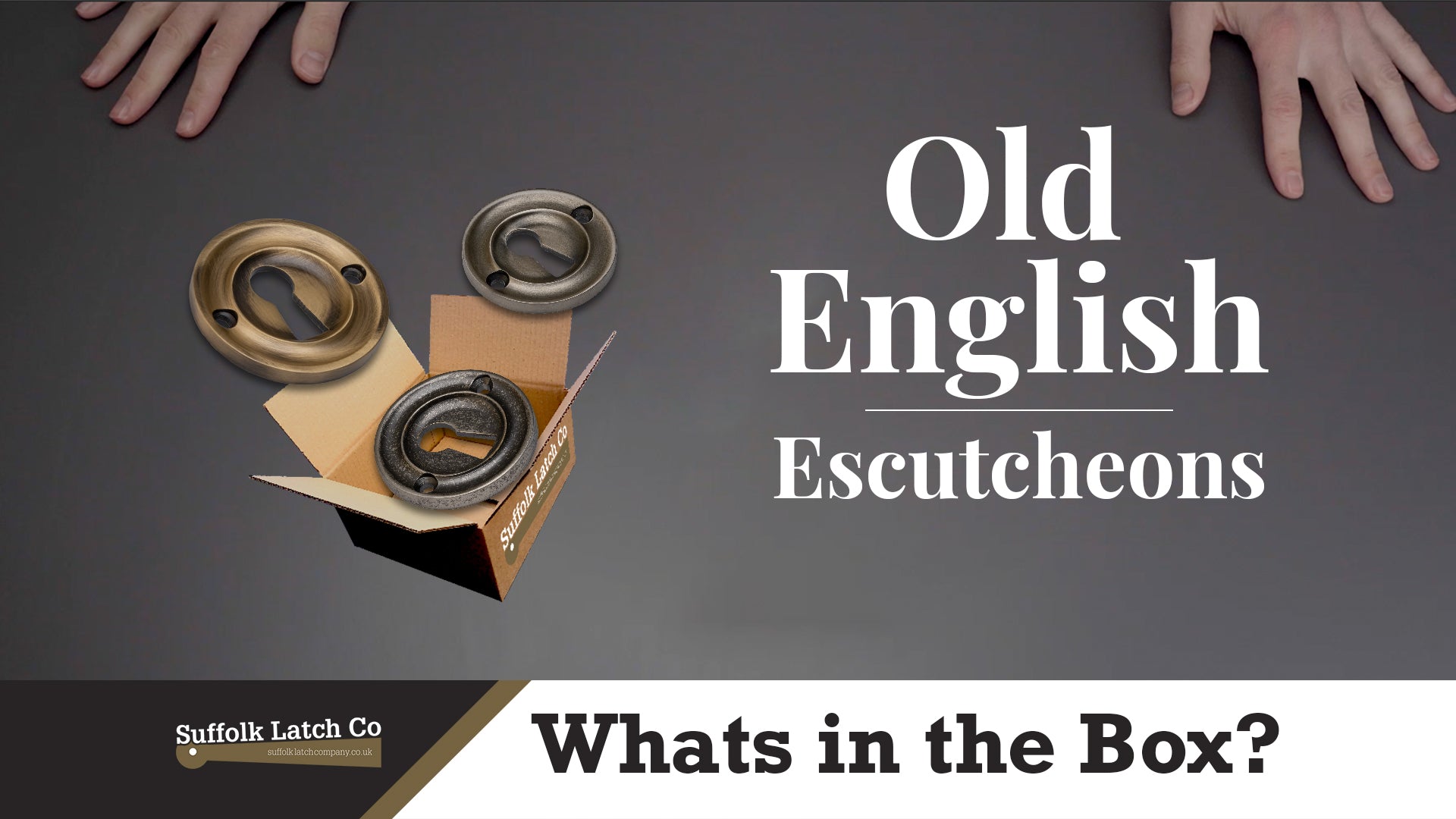 What's In The Box: Brass Escutcheons Old English Collection