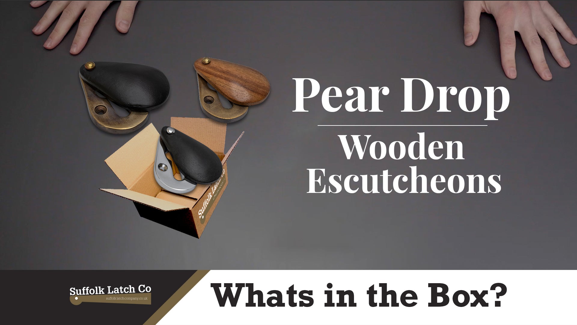 What's In The Box: Pear Drop Covered Escutcheons
