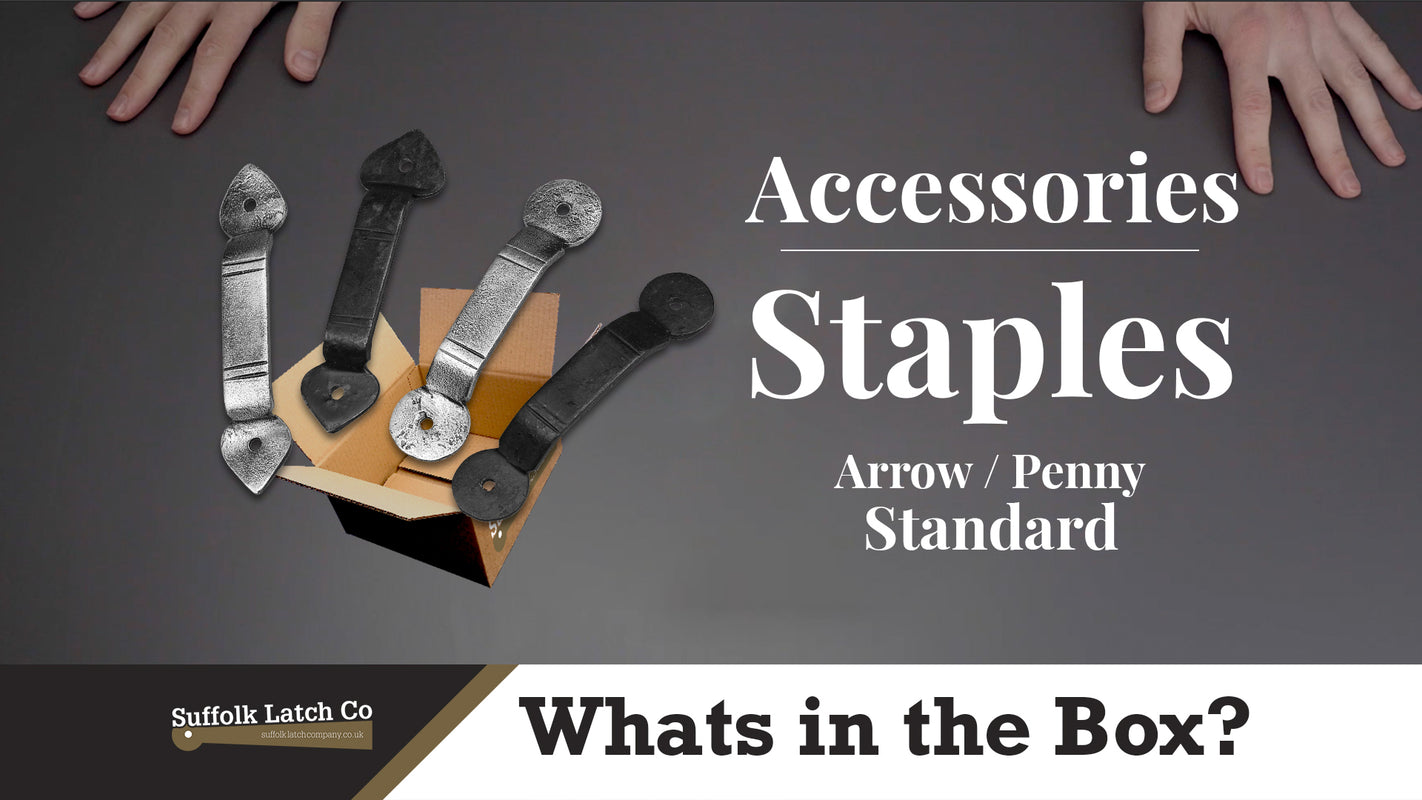 What's In The Box: Standard Arrow / Penny End Staples in Black & Pewter