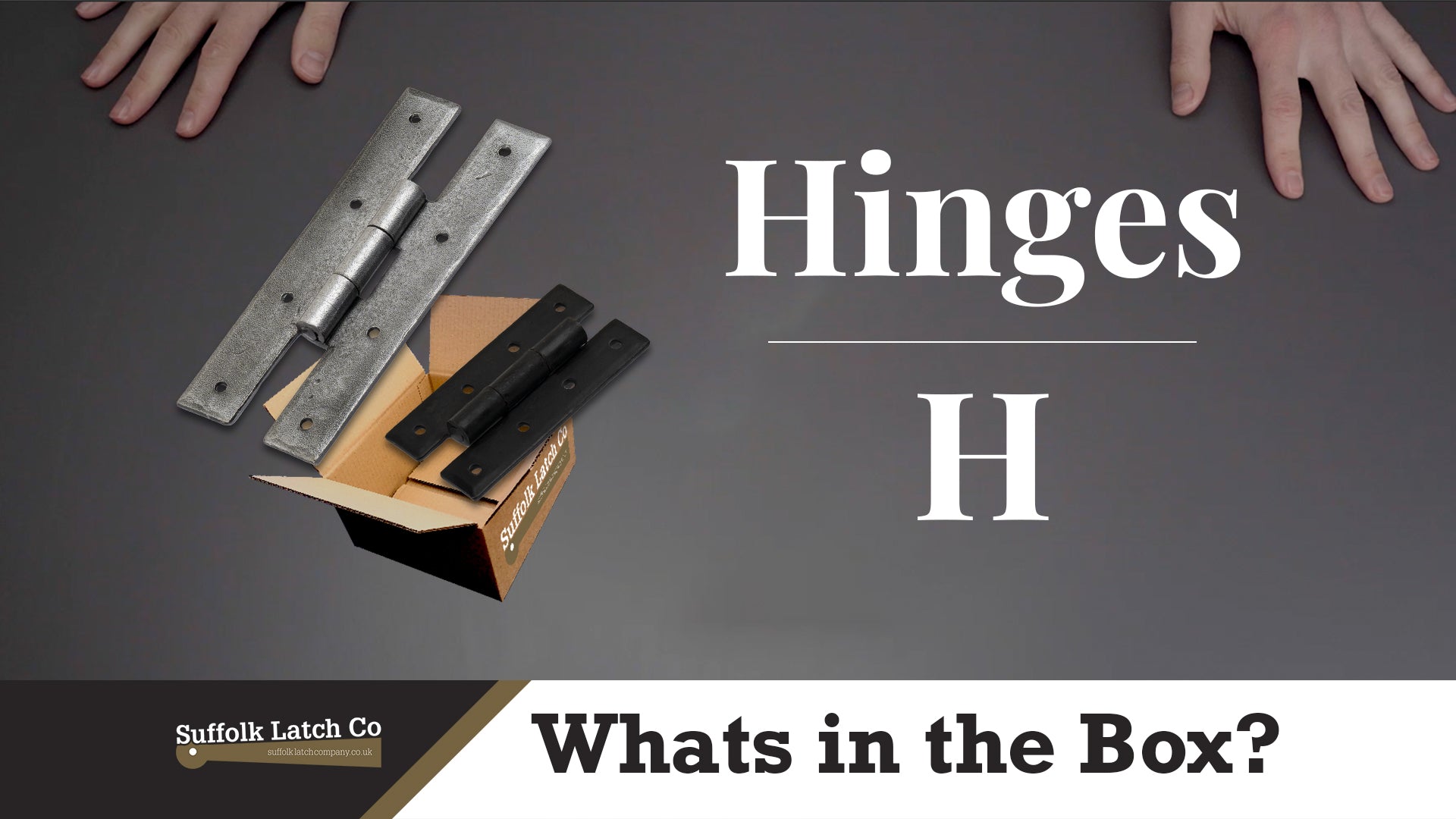 What's In The Box: H Hinges in Black & Pewter