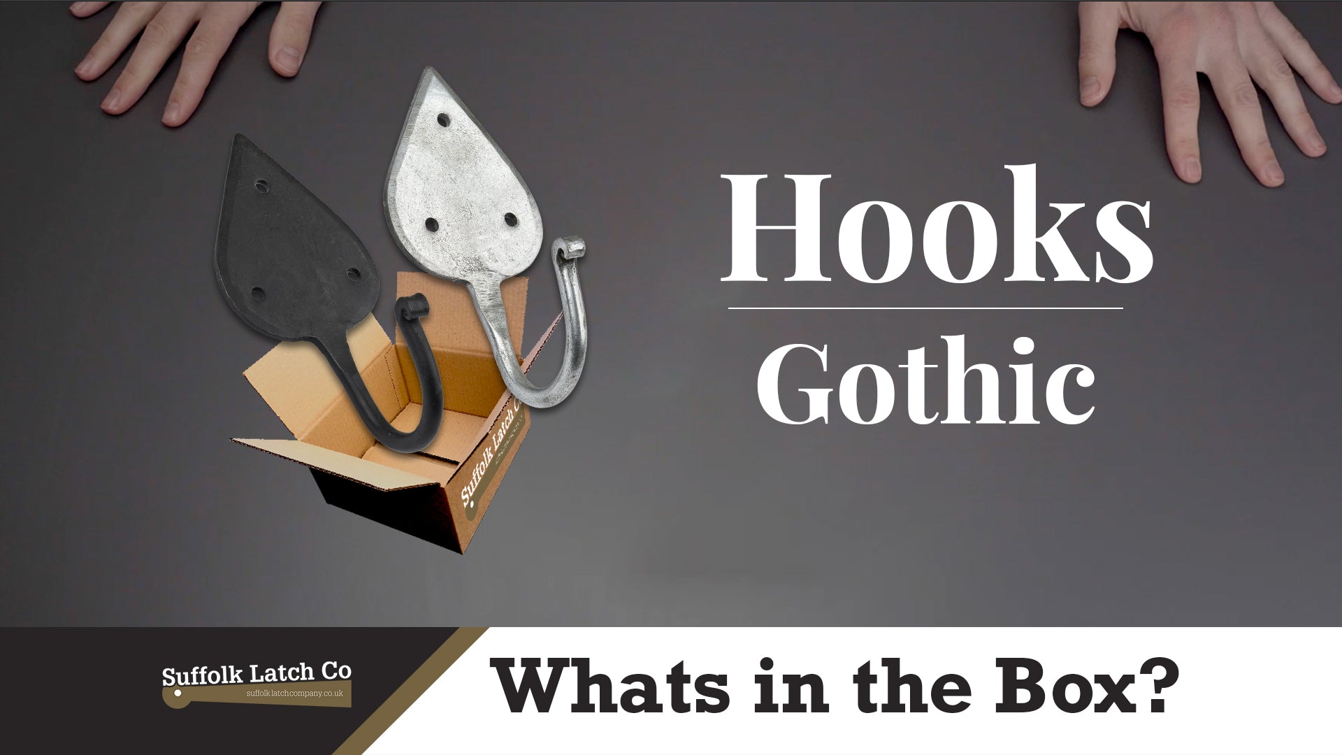 What's In The Box: Hand Forged Gothic Hooks in Black & Pewter