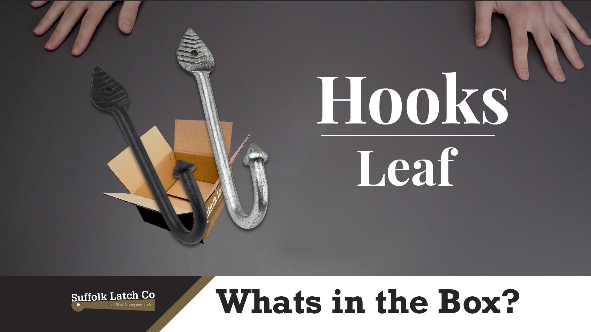 What's In The Box: Hand Forged Leaf Hooks in Black & Pewter