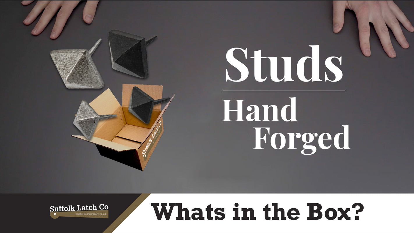 What's In The Box: Hand Forged Studs in Black & Pewter