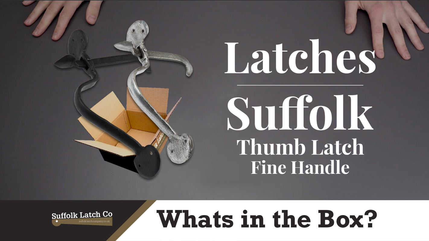 What's In The Box: Suffolk Fine Thumb Latches in Black & Pewter