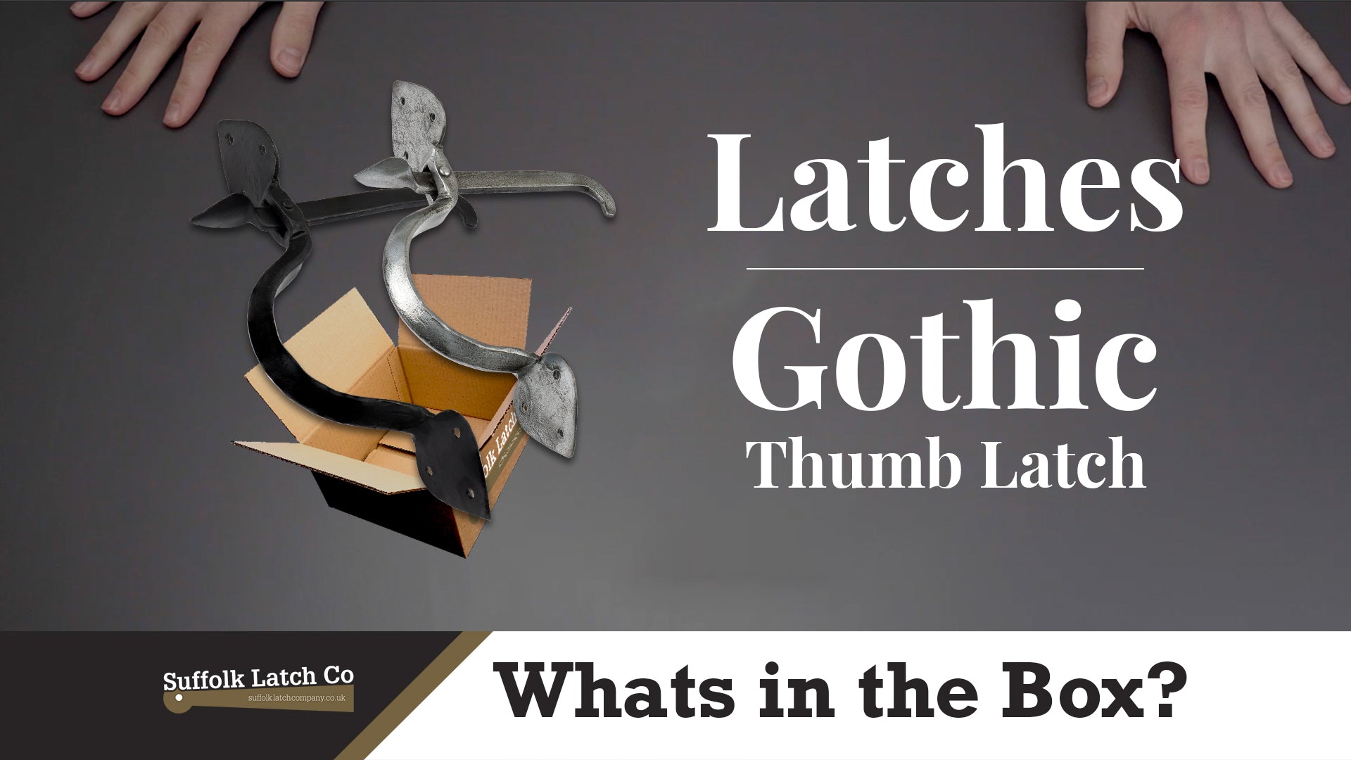 What's In The Box: Gothic Thumb Latches in Black & Pewter