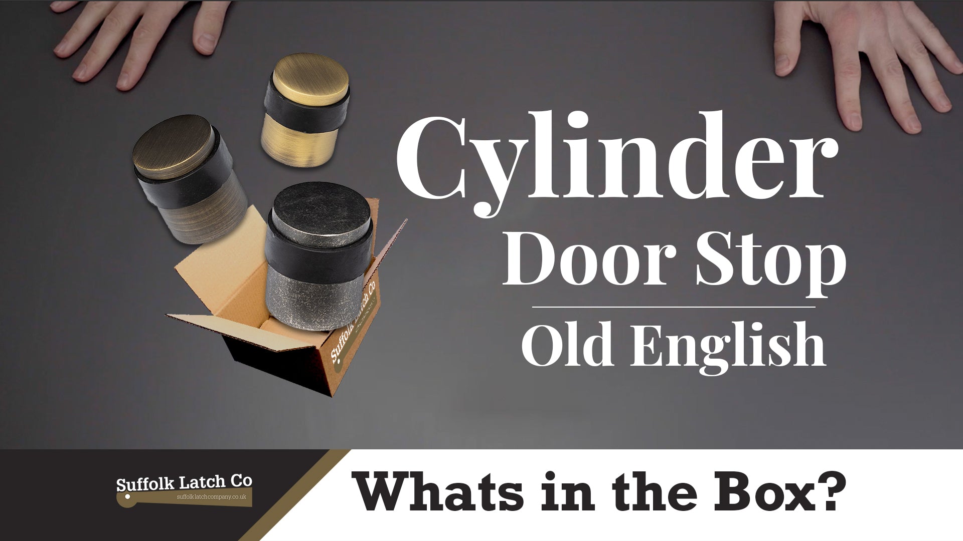 What's In The Box: Cylinder Door Stops Old English Collection