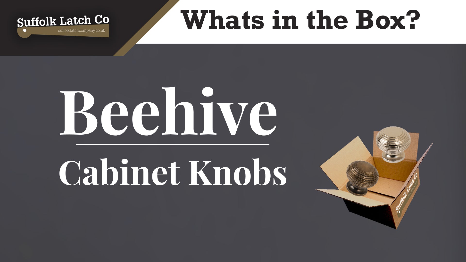 What's in the Box: Beehive Cabinet Knobs