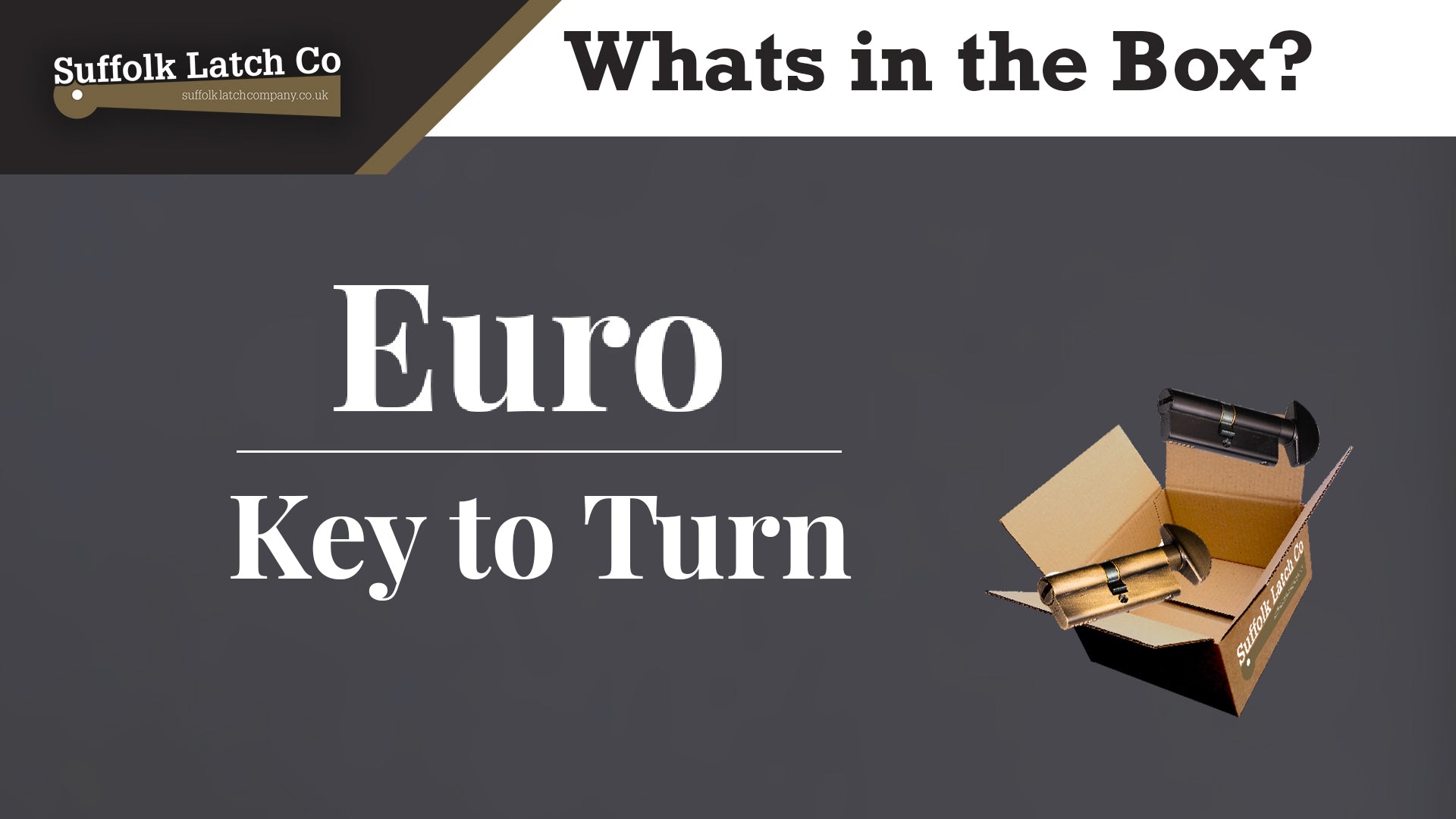 What's in the Box: Euro 15 & 5 Pin Cylinder - Key to Turn