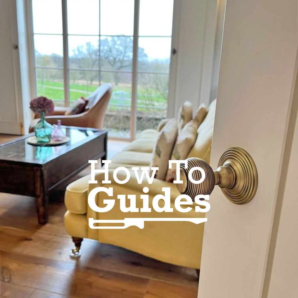 How to fit a door knob with concealed fixings