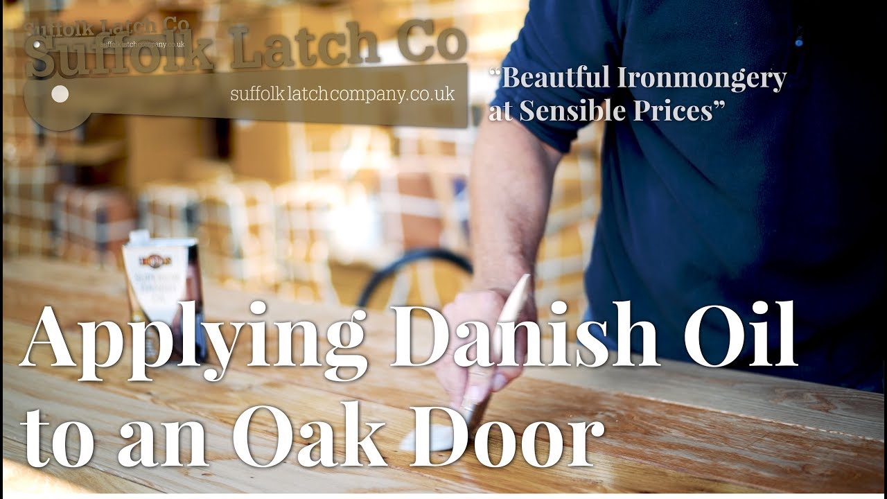 Video Guide Applying Danish Oil To An Oak Door
