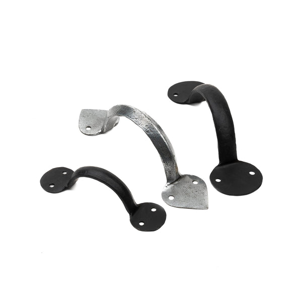 Hand Forged Pulls, Penny & Arrow End, Pewter and Beeswax