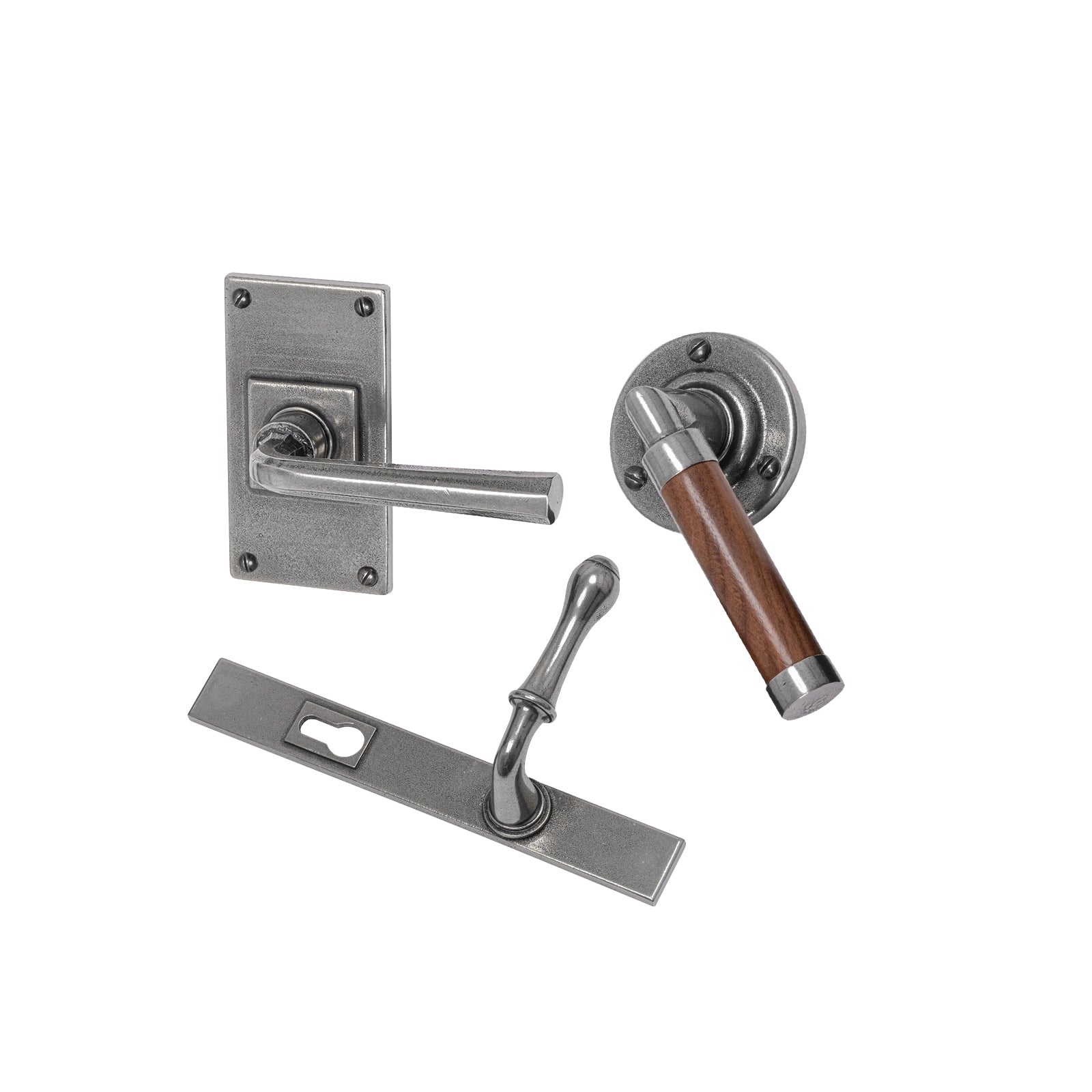 Finesse Pewter Door Handles