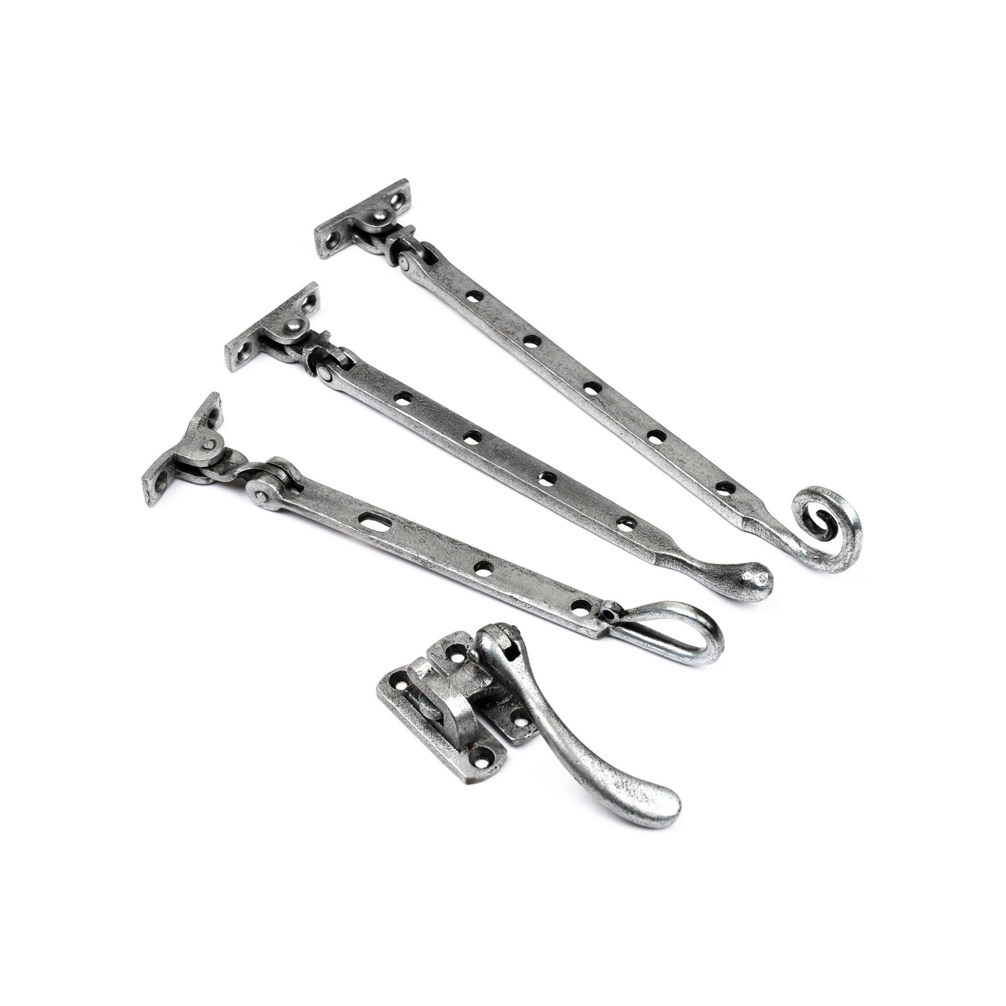 Pewter Window Hardware - Stays & Fasteners