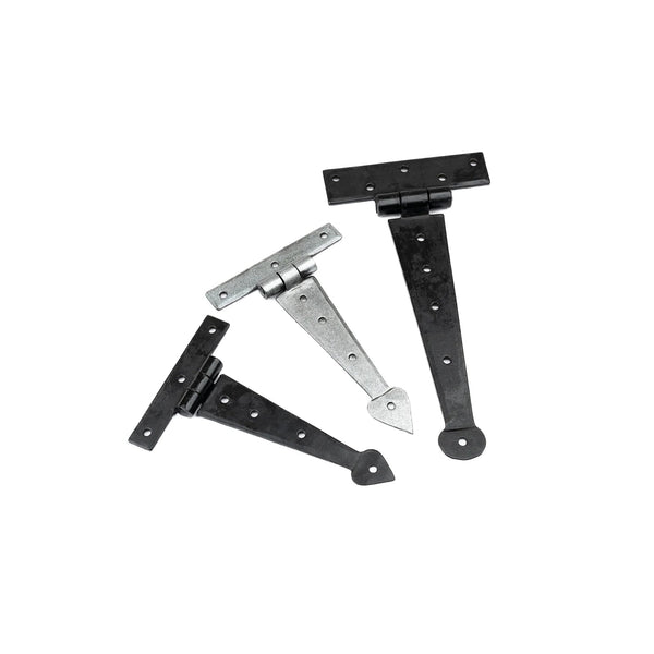 Hand Forged Blacksmith Traditional Penny End Door Tee Hinges + Suffolk Hand Forged Blacksmith Traditional Penny End Door Tee Hinges + Suffolk