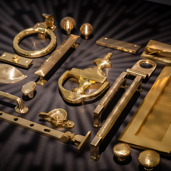 Unlacquered Brass Door & Cabinet Hardware