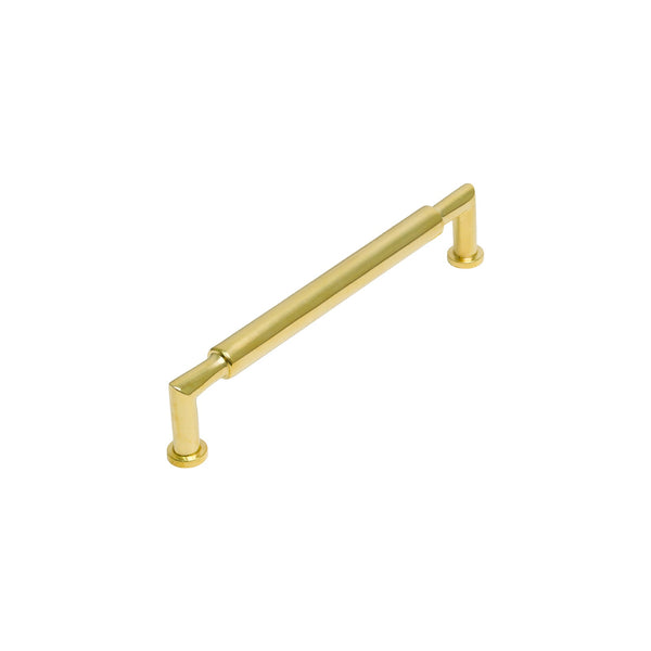  Image of 152mm Unlacquered Brass Bauhaus Round Cabinet Pull Handle