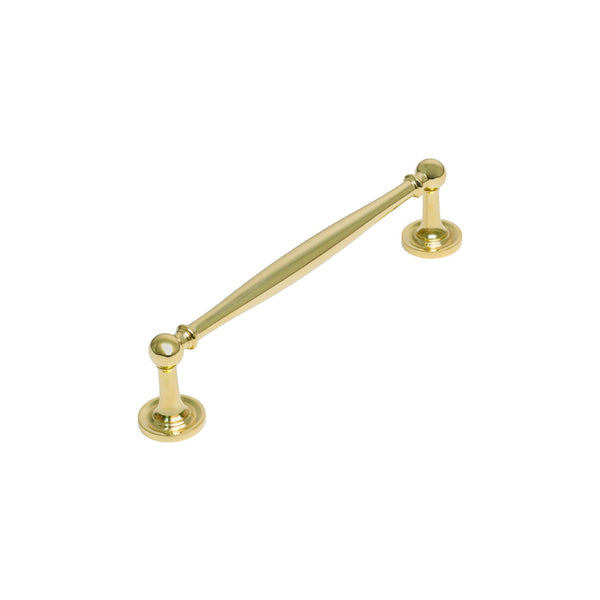   Image of 152mm Unlacquered Brass Colonial Cabinet Pull Handle