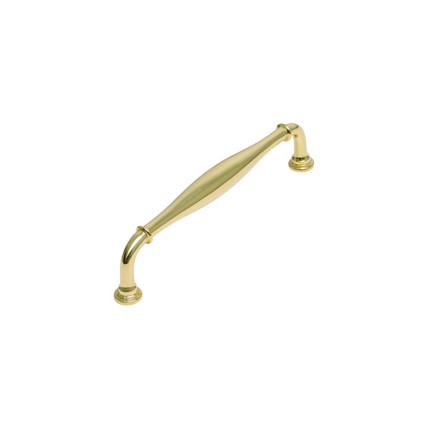   Image of 152mm Unlacquered Brass Henley Cabinet Pull Handle