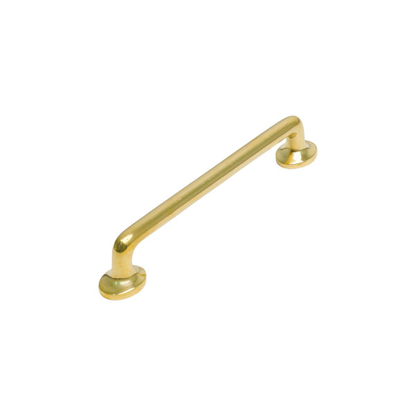   Image of 152mm Unlacquered Brass Traditional Cabinet Pull Handle