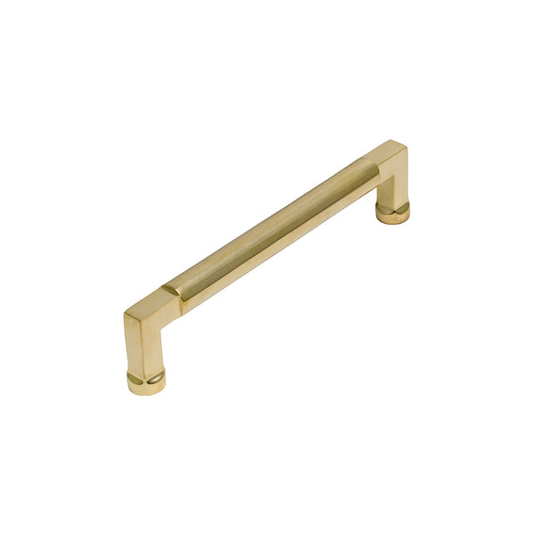   Image of 160mm Unlacquered Brass Bauhaus Cabinet Pull Handle