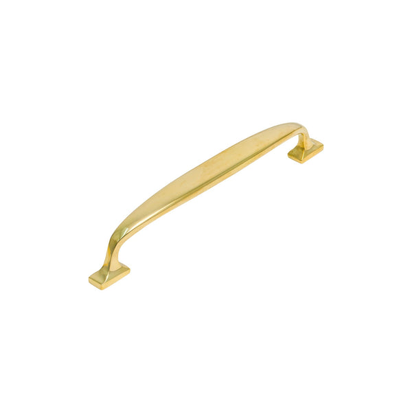   Image of 160mm Unlacquered Brass Durham Cabinet Pull Handle