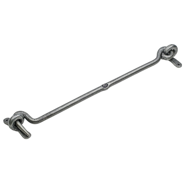 SHOW 18 Inch Pewter Forged Cabin Hook