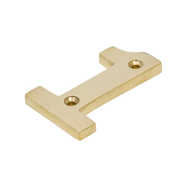 SHOW Polished Brass Front Door Number 1