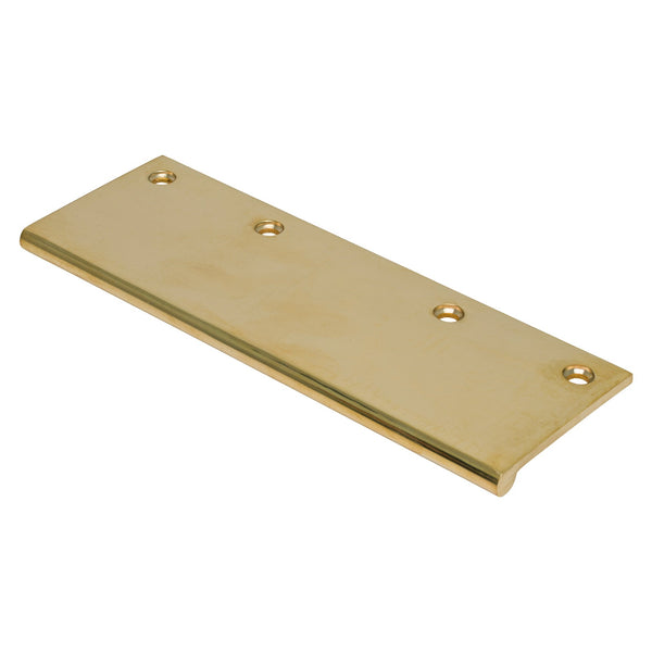   Image of 200mm Unlacquered Brass Door Edge Pull Handle