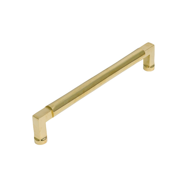   Image of 203mm Unlacquered Brass Bauhaus Cabinet Pull Handle