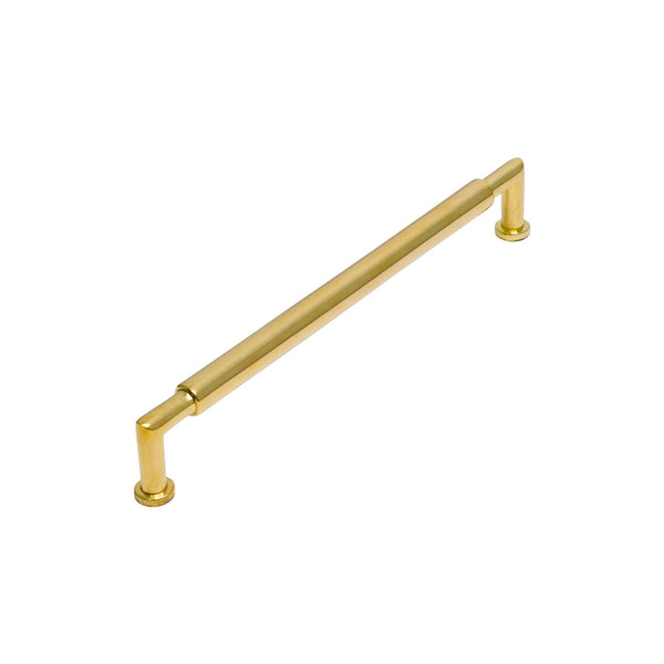   Image of 203mm Unlacquered Brass Bauhaus Round Cabinet Pull Handle