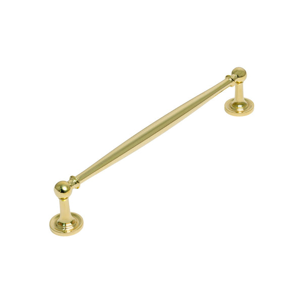   Image of 203mm Unlacquered Brass Colonial Cabinet Pull Handle