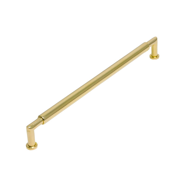   Image of 254mm Unlacquered Brass Bauhaus Round Cabinet Pull Handle