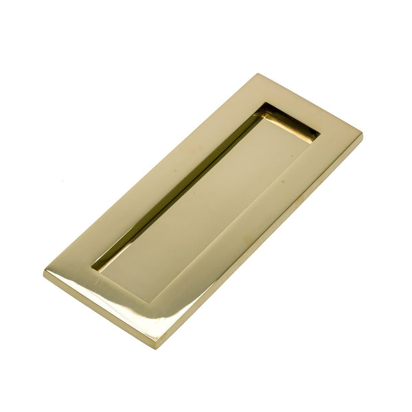   Image of 254mm Unlacquered Brass Letterplate