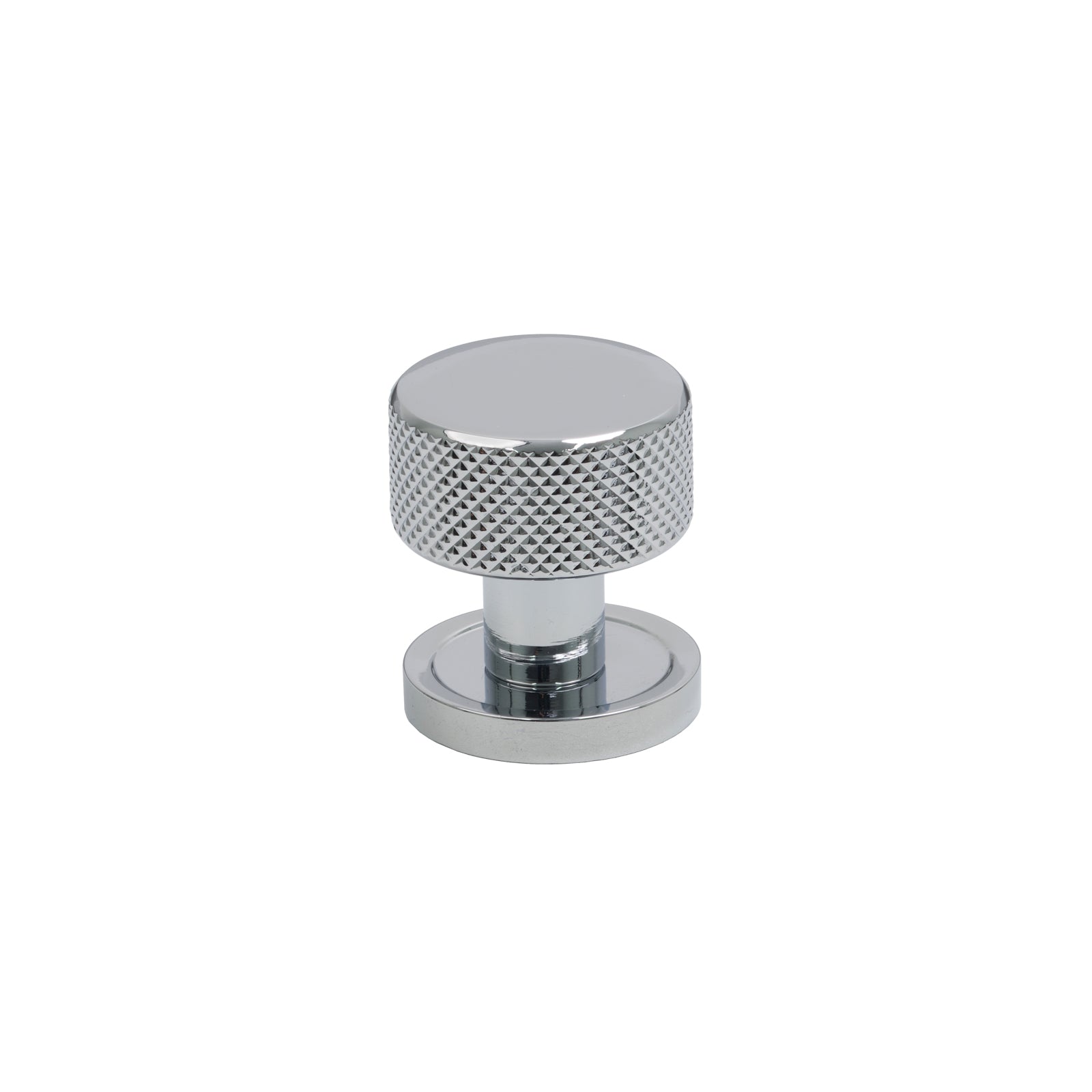 SHOW 25mm Polished Chrome Brompton Cabinet Knob - Round Rose