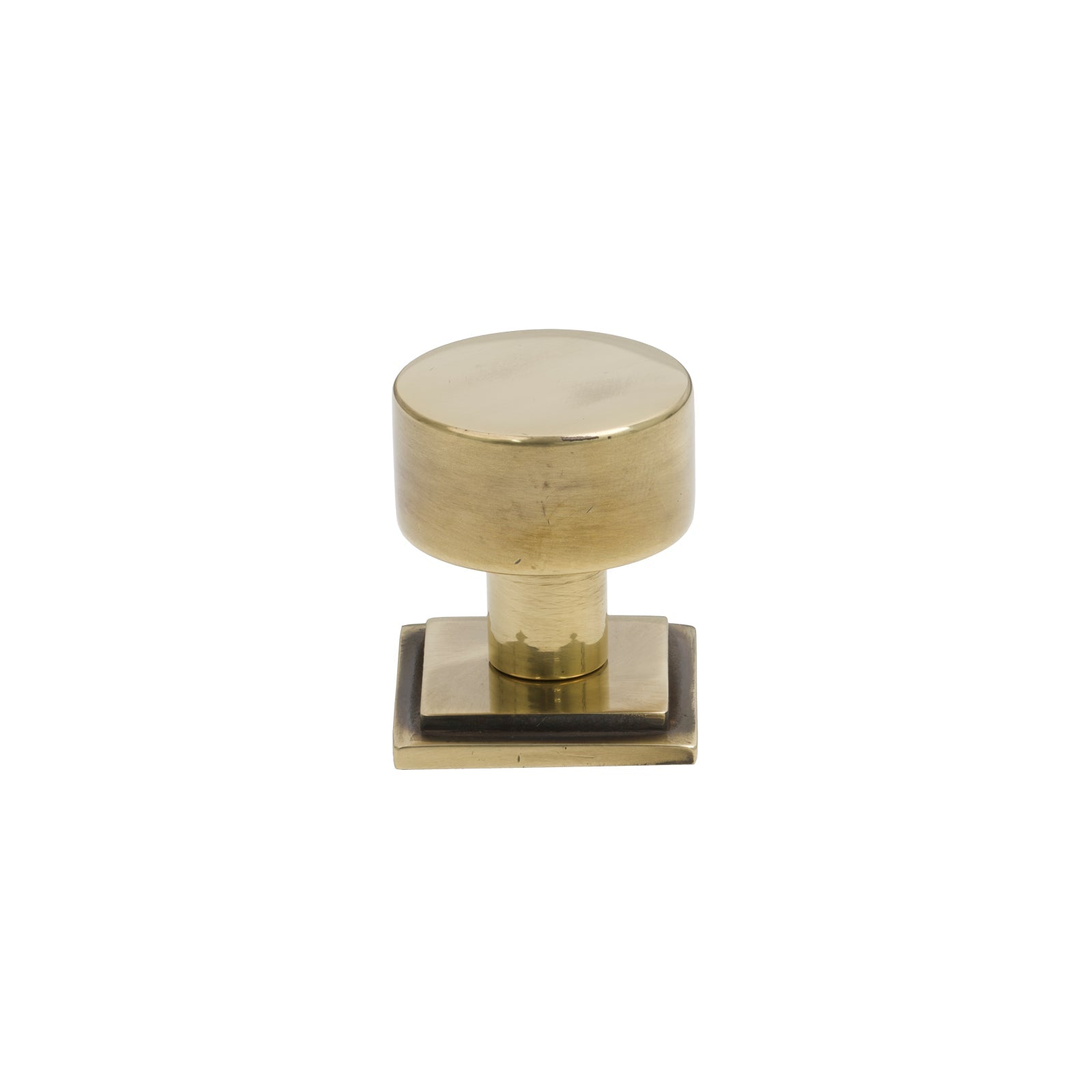 SHOW 25mm Antique Brass Kelso Cabinet Knob - Square Rose