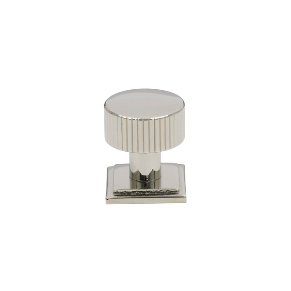 SHOW 25mm Polished Nickel Judd Cabinet Knob - Square Rose
