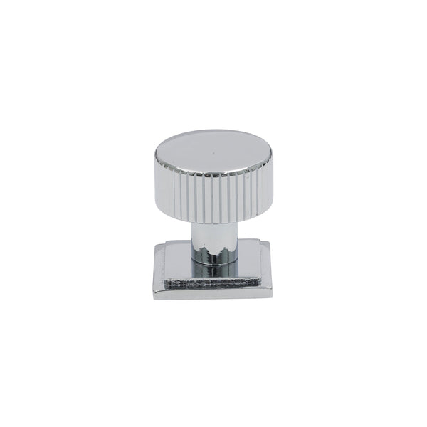 SHOW 25mm Polished Chrome Judd Cabinet Knob - Square Rose