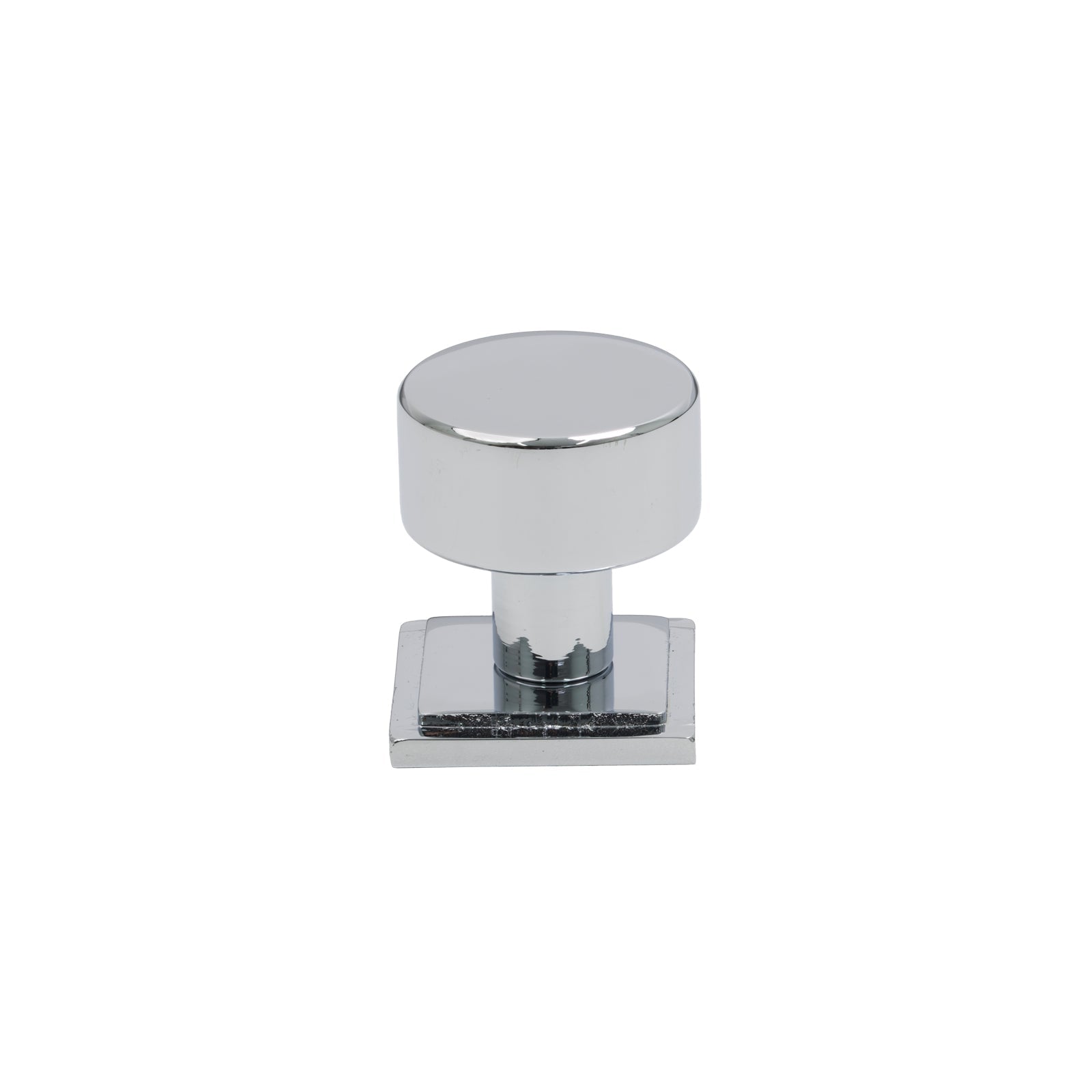 SHOW 25mm Polished Chrome Kelso Cabinet Knob - Square Rose