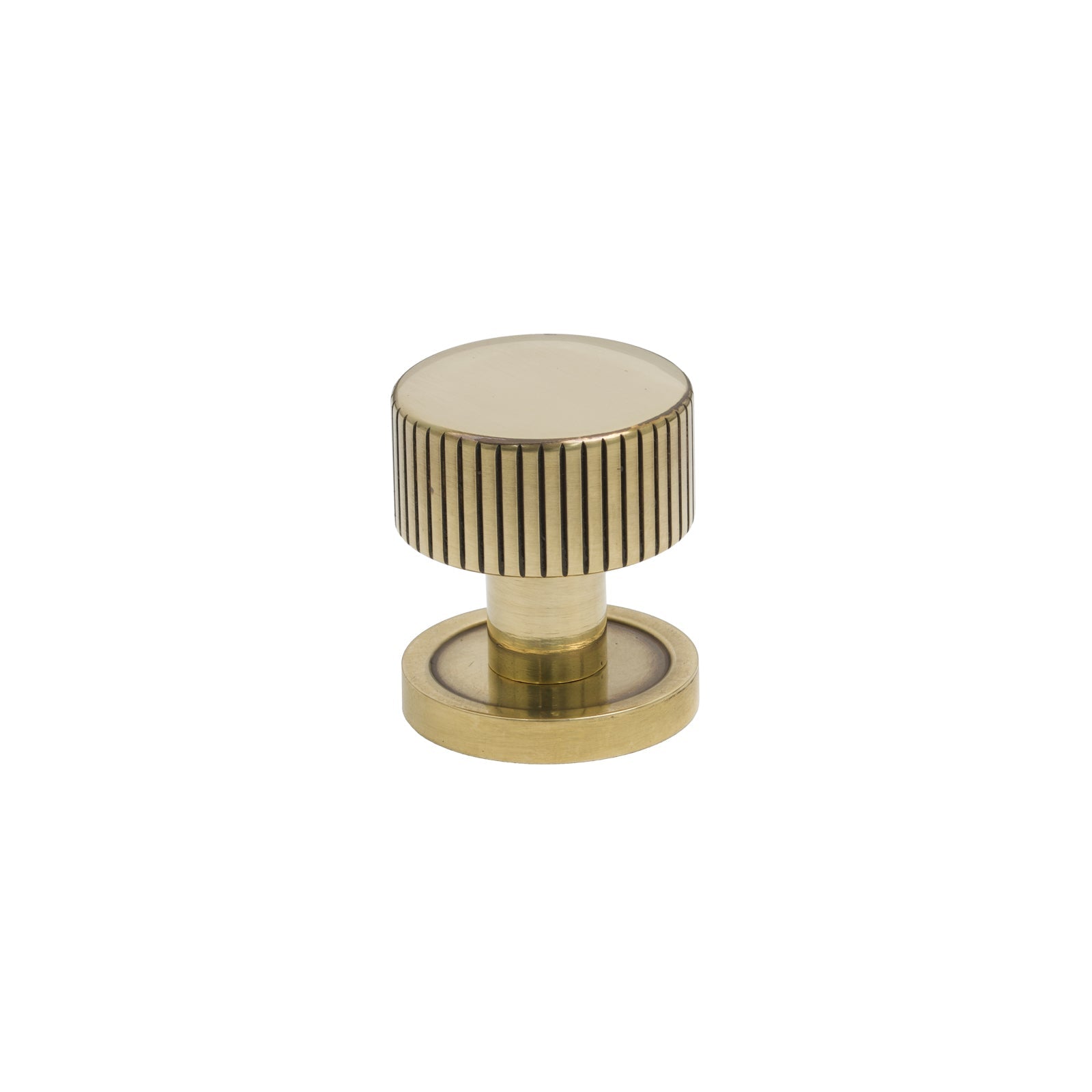 SHOW 25mm Antique Brass Judd Cabinet Knob - Round Rose