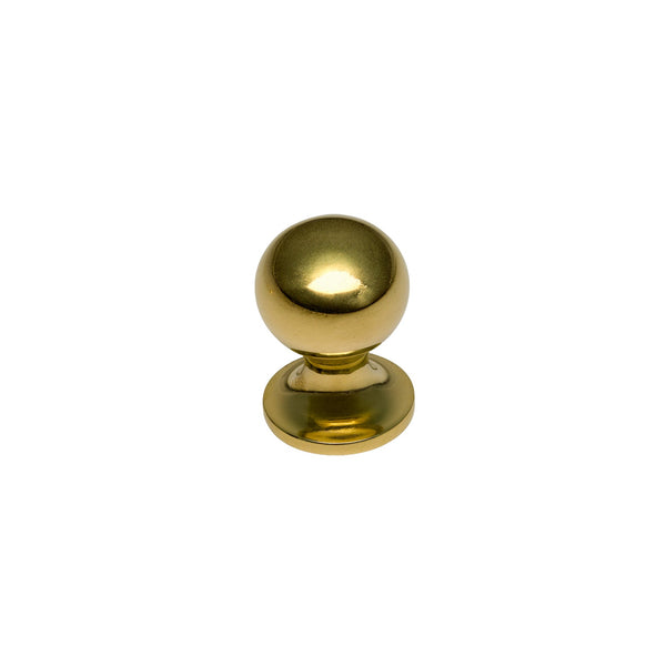   Image of 25mm Unlacquered Brass Ball Cabinet Knob