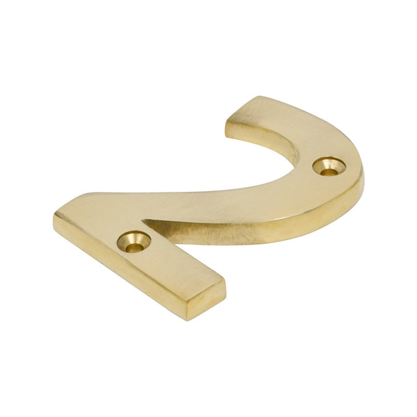SHOW Polished Brass Front Door Number 2