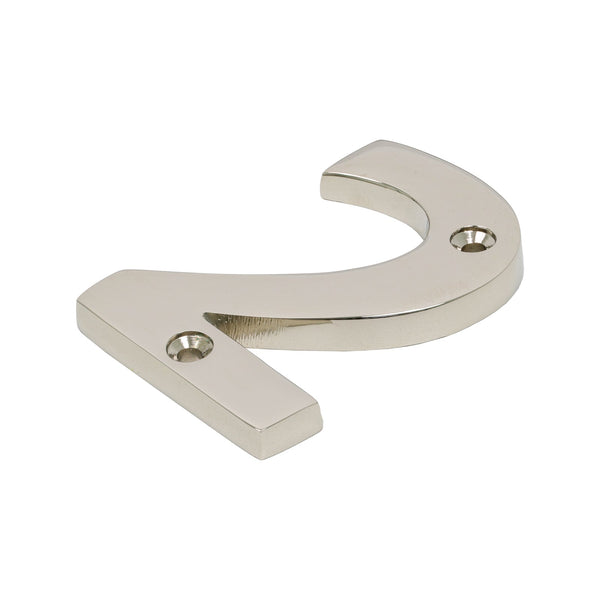 SHOW Polished Nickel Front Door Number 2