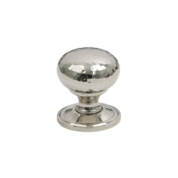SHOW 32mm Polished Nickel Hammered Mushroom Cabinet Knob