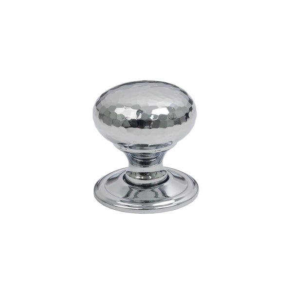 SHOW 32mm Polished Chrome Hammered Mushroom Cabinet Knob