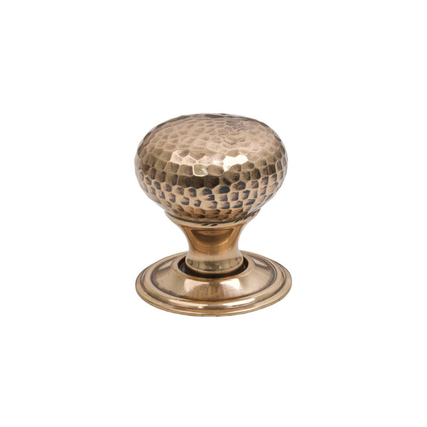 SHOW 32mm Polished Bronze Hammered Mushroom Cabinet Knob