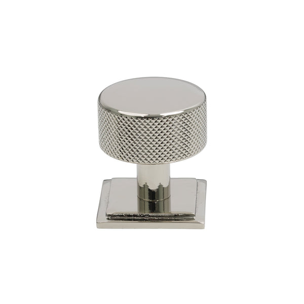 SHOW 32mm Polished Nickel Brompton Cabinet Knob - Square Rose