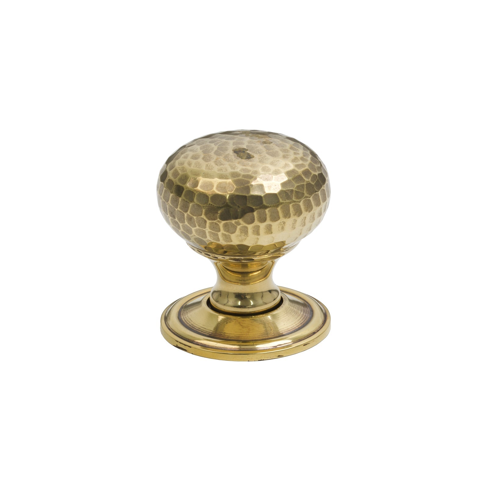 SHOW 32mm Antique Brass Hammered Mushroom Cabinet Knob