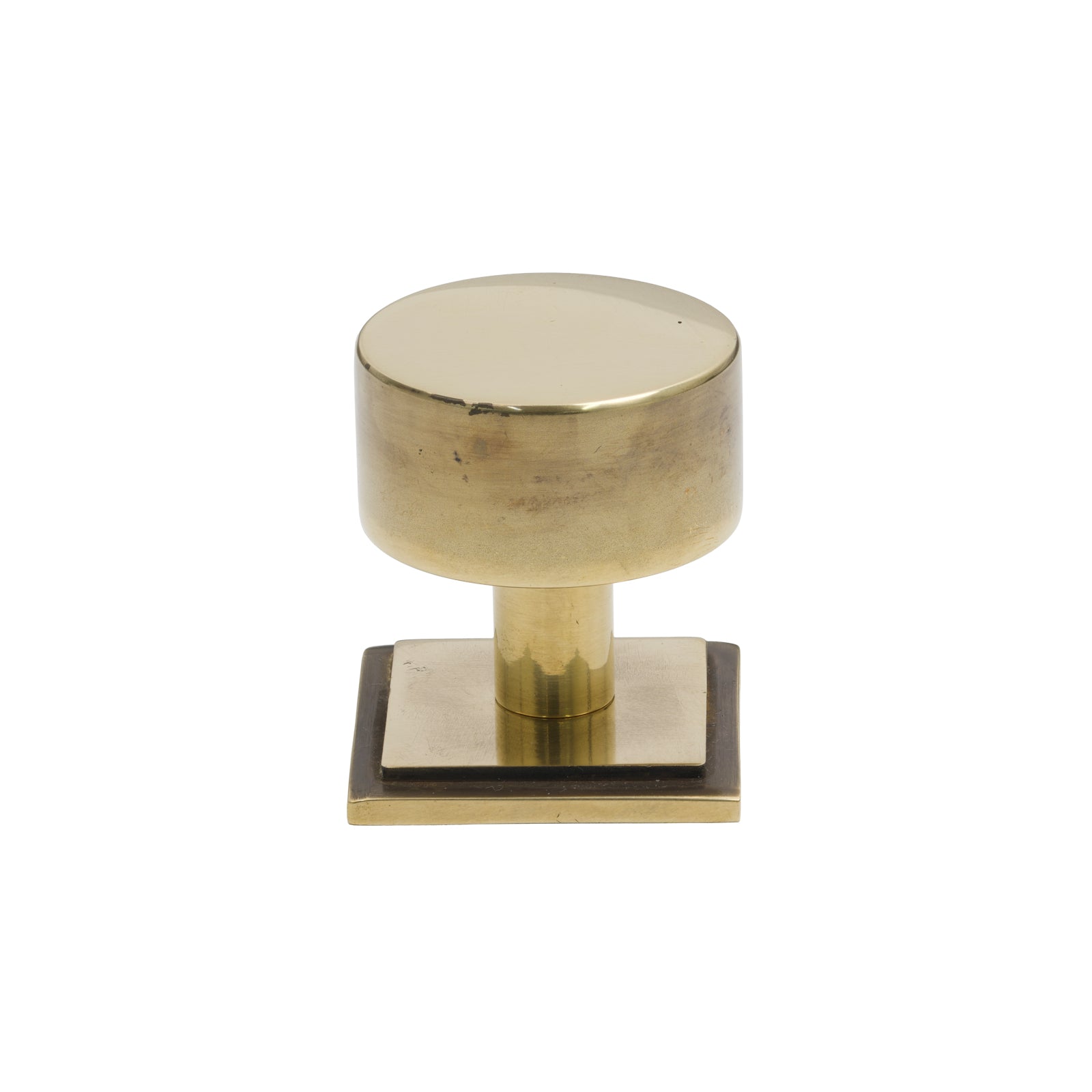 SHOW 32mm Antique Brass Kelso Cabinet Knob - Square Rose